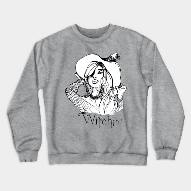 Witchin Crewneck Sweatshirt by Perryology101